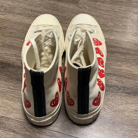 Comme des Garcons & Converse high top shoes - Picture 4 of 10